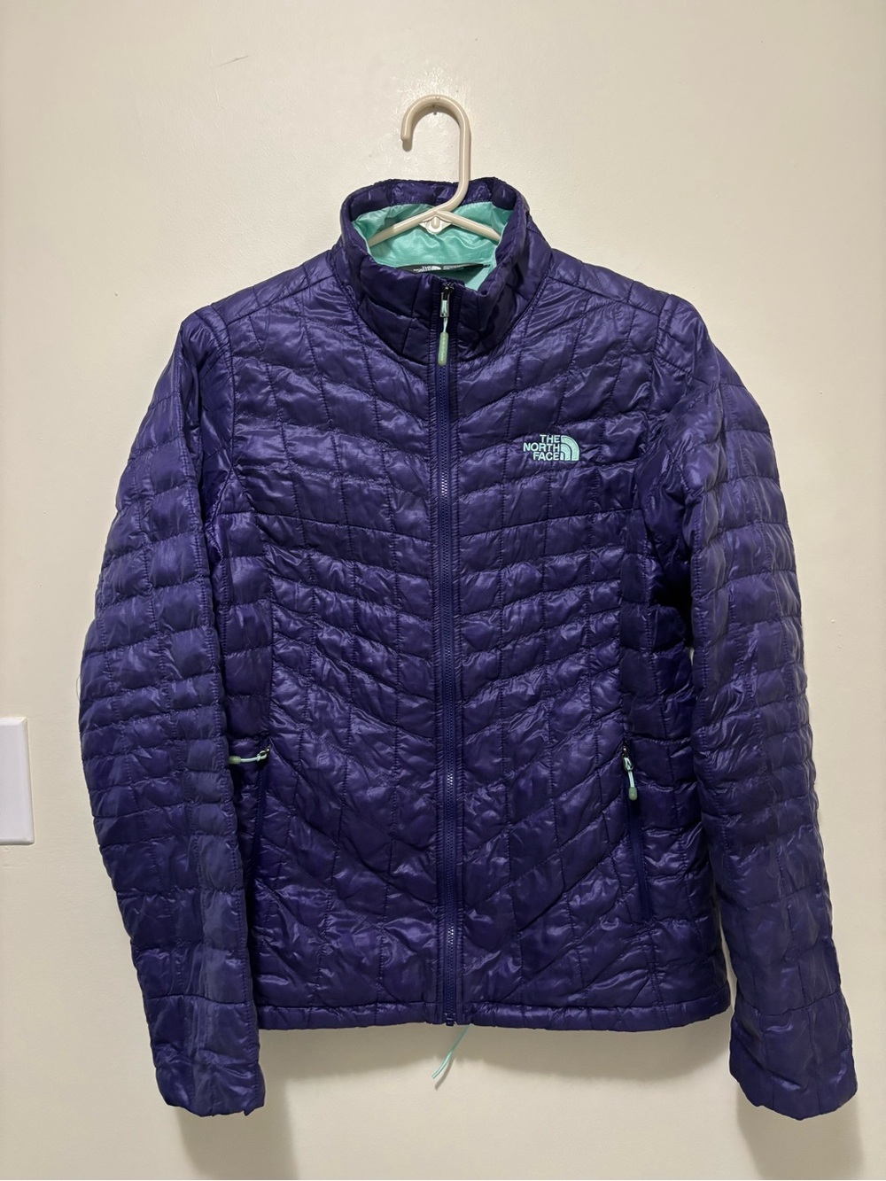 The North Face Purple ThermoBall Quilted Puffer Jacket (Women's Small / S/P)